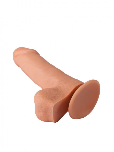 Гелевый фаллоимитатор-реалистик на присоске - 15,5 см. Гелевый фаллоимитатор-реалистик на присоске - 15,5 см.