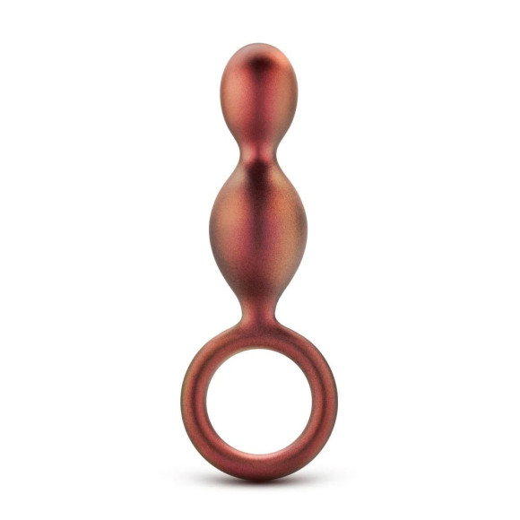 Коричневый анальный стимулятор Duo Loop Copper Anal Plug - 13,3 см. Коричневый анальный стимулятор Duo Loop Copper Anal Plug - 13,3 см.