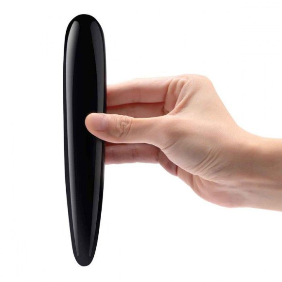 Массажер Le Wand Crystal Slim Wand из черного обсидиана Массажер Le Wand Crystal Slim Wand из черного обсидиана