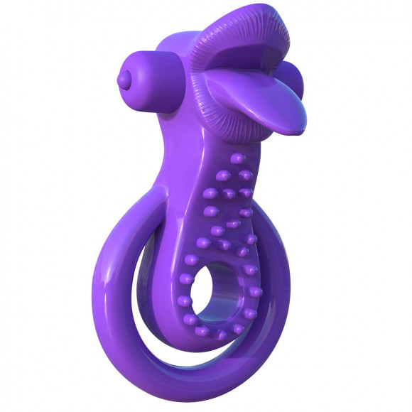 Эрекционное кольцо на пенис и мошонку Lovely Licks Couples Ring