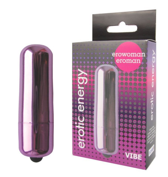 Фиолетовая гладкая вибропуля Erowoman-Eroman - 5,5 см. Фиолетовая гладкая вибропуля Erowoman-Eroman - 5,5 см.