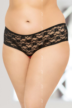 Ажурные трусики со шнуровкой и вырезом на попке Ажурные трусики со шнуровкой и вырезом на попке