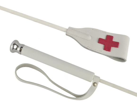 Белый стек с деревянной рукоятью - 70 см. Белый стек с деревянной рукоятью - 70 см.