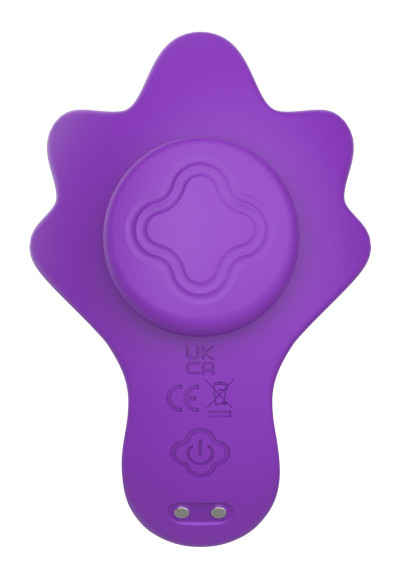 Фиолетовый вибратор в трусики с магнитным держателем