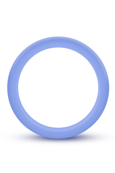 Голубое люминесцентное кольцо Silicone Glo Cock Ring Голубое люминесцентное кольцо Silicone Glo Cock Ring