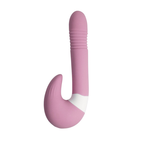 Розовый вибростимулятор зоны G 2-в-1 Розовый вибростимулятор зоны G 2-в-1