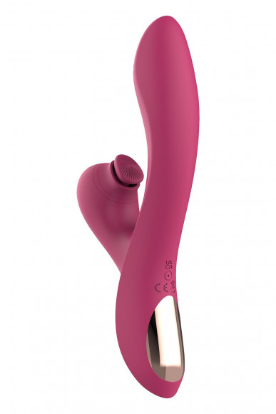 Розовый вибратор-кролик Dual G-Spot Vibe - 22,5 см.