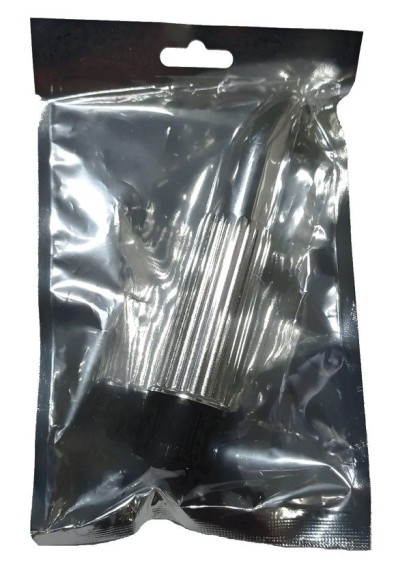 Классический мини-вибратор с рёбрышками - 11,5 см. Классический мини-вибратор с рёбрышками - 11,5 см.