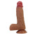 Телесный фаллоимитатор из жидкого силикона Duvall - 19,3 см.