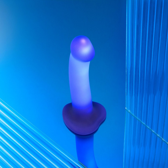 Светящийся фаллоимитатор Strap-on-me Glow-Led Dildo - size M