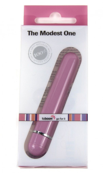 Розовый вибратор The Modest One - 14,5 см.