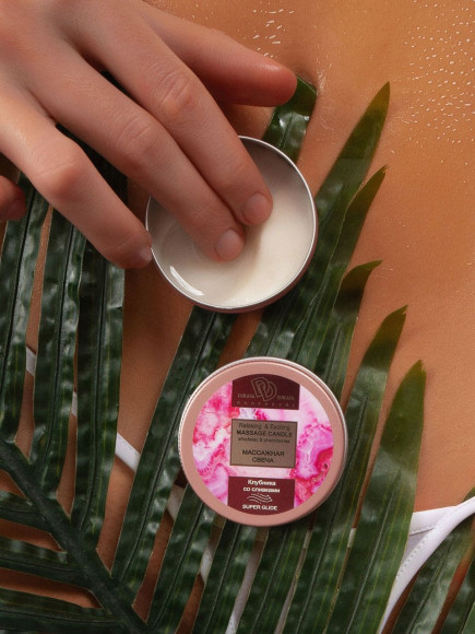 Массажная свеча Клубника в сливках Массажная свеча Клубника в сливках