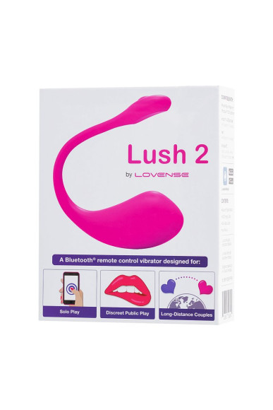 Ярко-розовое виброяйцо Lovense Lush 2 Ярко-розовое виброяйцо Lovense Lush 2