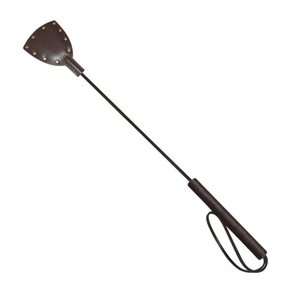 Коричневый стек Готика с петлёй и клёпками - 67 см. Коричневый стек Готика с петлёй и клёпками - 67 см.