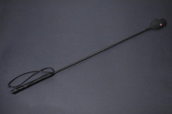 Чёрный стек с ладонью Стоять-бояться - 80 см. Чёрный стек с ладонью Стоять-бояться - 80 см.