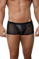 Черные стильные трусы-хипсы с полупрозрачными вставками Hurricane Latin Boxer Черные стильные трусы-хипсы с полупрозрачными вставками Hurricane Latin Boxer
