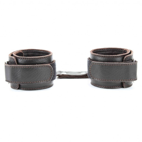 Коричневые кожаные наручники Коричневые кожаные наручники