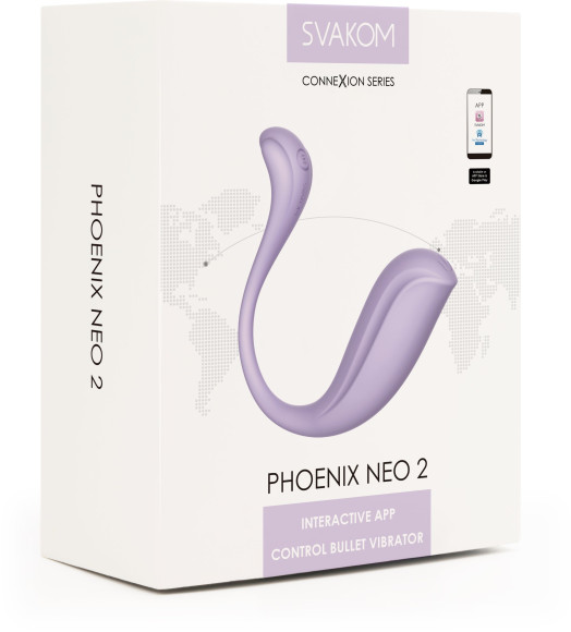 Сиреневый вибромассажер Phoenix Neo 2