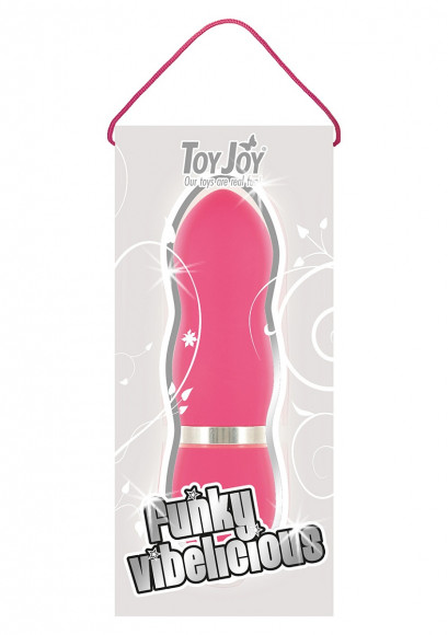 Розовый вибромассажер FUNKY VIBELICIOUS - 11 см. Розовый вибромассажер FUNKY VIBELICIOUS - 11 см.
