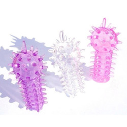 Силиконовая рельефная насадка на палец или вибратор Силиконовая рельефная насадка на палец или вибратор