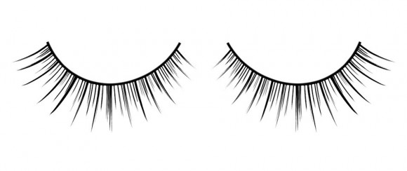 Черные ресницы разной длины Черные ресницы разной длины