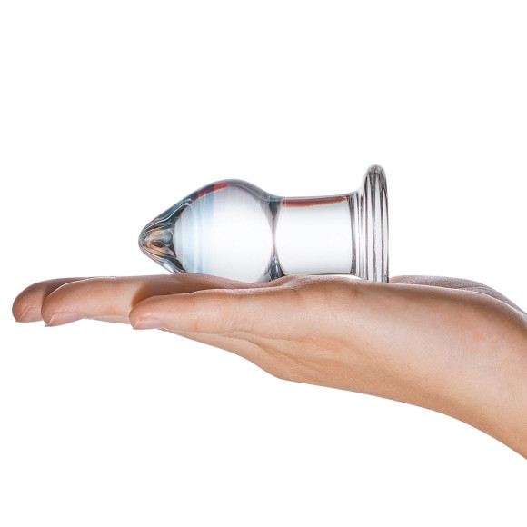 Классическая анальная пробка Amethyst Rain Small - 8 см. Классическая анальная пробка Amethyst Rain Small - 8 см.