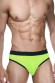 Черно-лаймовые мужские трусы-тонги Черно-лаймовые мужские трусы-тонги