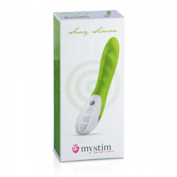 Вибратор Mystim цвета лайма Sassy Simon - 27 см. Вибратор Mystim цвета лайма Sassy Simon - 27 см.