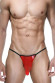 Откровенные красно-черные трусы-стринги Откровенные красно-черные трусы-стринги
