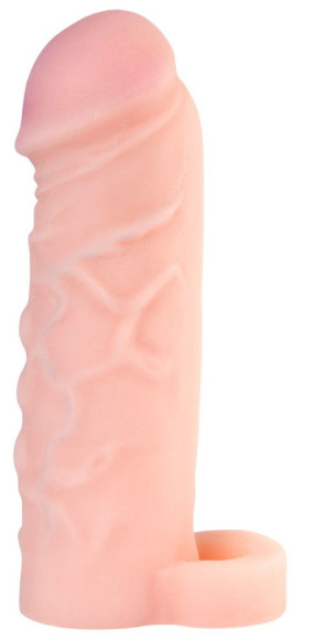 Фаллическая насадка XLOVER INCREASE+ с кольцом для фиксации - 17 см. Фаллическая насадка XLOVER INCREASE+ с кольцом для фиксации - 17 см.