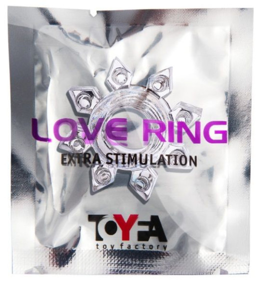 Прозрачное гелевое эрекционное кольцо-звезда Прозрачное гелевое эрекционное кольцо-звезда