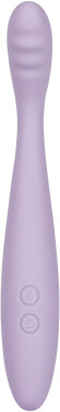 Сиреневый вибростимулятор Cici 2 с функцией нагрева - 17,8 см. Сиреневый вибростимулятор Cici 2 с функцией нагрева - 17,8 см.