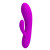 Эргономичный вибромассажер Alvin со стимулятором клитора - 16,9 см.