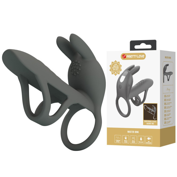 Серая стимулирующая насадка на пенис Matty Серая стимулирующая насадка на пенис Matty