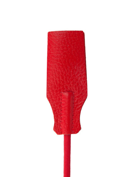 Красный стек с кожаной ручкой - 70 см. Красный стек с кожаной ручкой - 70 см.