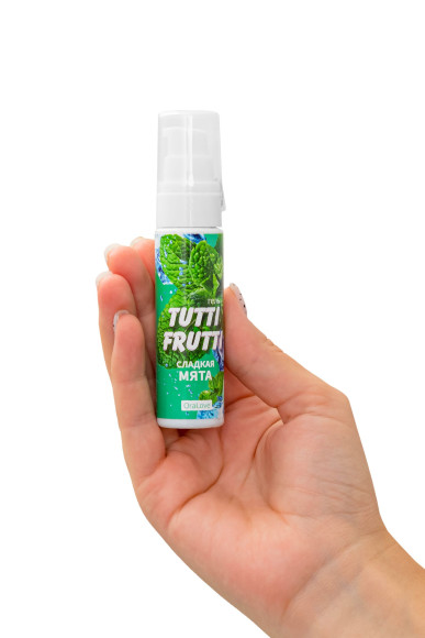 Гель-смазка Tutti-Frutti со вкусом сладкой мяты - 30 гр. Гель-смазка Tutti-Frutti со вкусом сладкой мяты - 30 гр.
