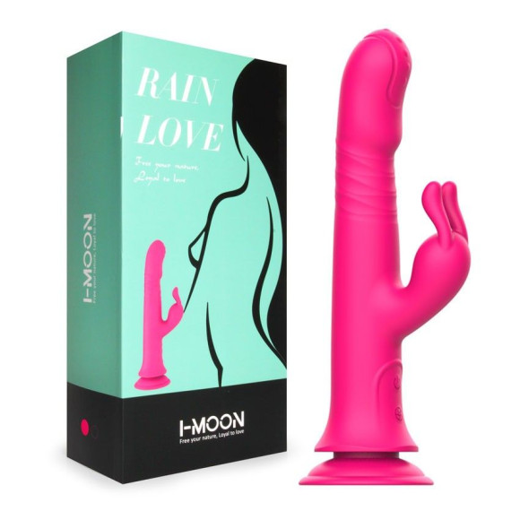 Розовый вибратор-кролик с возвратно-поступательными движениями и ротацией - 24,2 см. Розовый вибратор-кролик с возвратно-поступательными движениями и ротацией - 24,2 см.