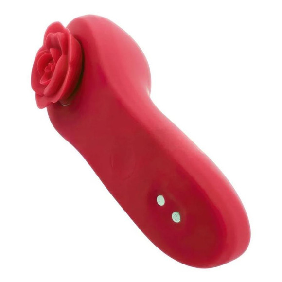 Красный вибратор в трусики Funtown Caleo с магнитным держателем-розой Красный вибратор в трусики Funtown Caleo с магнитным держателем-розой