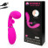 Ярко-розовый вибромассажёр с клиторальным отростком Magic Finger - 29 см. Ярко-розовый вибромассажёр с клиторальным отростком Magic Finger - 29 см.