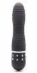Чёрный мини-вибратор с рёбрышками и стразами Diamond Ribbing Vibe - 11,5 см. Чёрный мини-вибратор с рёбрышками и стразами Diamond Ribbing Vibe - 11,5 см.