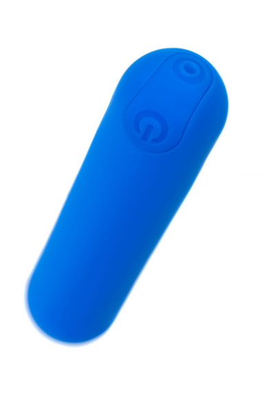 Синяя силиконовая перезаряжаемая вибропуля Nep - 8 см. Синяя силиконовая перезаряжаемая вибропуля Nep - 8 см.