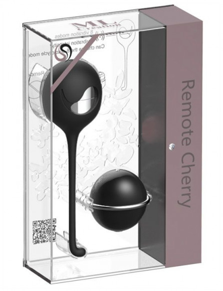 Черное виброяйцо с пультом управления Remote Cherry