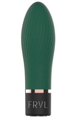 Изумрудный мини-вибратор Dalim - 10 см. Изумрудный мини-вибратор Dalim - 10 см.