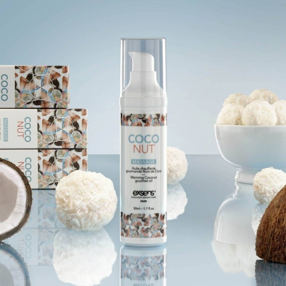 Разогревающее массажное масло с ароматом кокоса Gourmet Coconut - 50 мл. Разогревающее массажное масло с ароматом кокоса Gourmet Coconut - 50 мл.