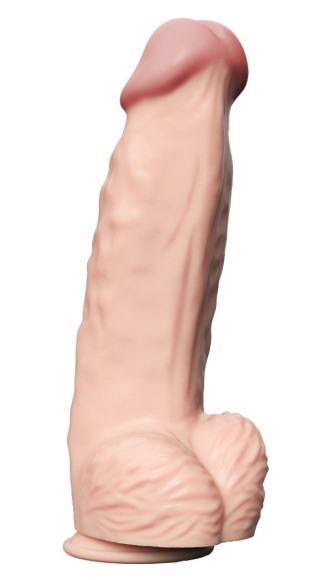 Телесный вибратор-гигант Real Bomb - 26 см. Телесный вибратор-гигант Real Bomb - 26 см.