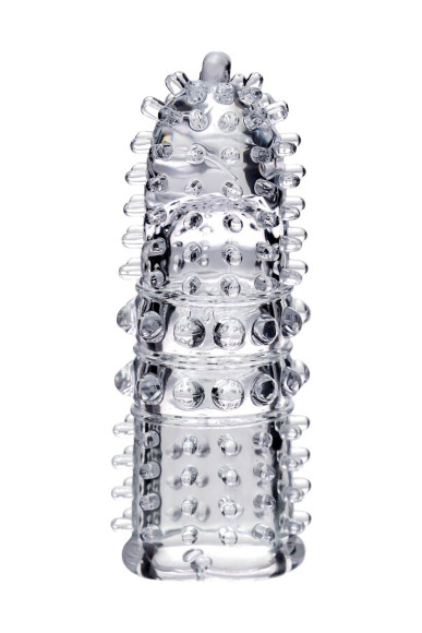 Прозрачная рельефная насадка на палец Arbo - 8 см. Прозрачная рельефная насадка на палец Arbo - 8 см.