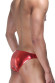 Красные блестящие мужские трусы-слипы Красные блестящие мужские трусы-слипы