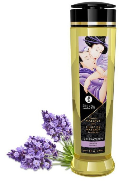 Массажное масло с ароматом лаванды Sensation - 240 мл. Массажное масло с ароматом лаванды Sensation - 240 мл.