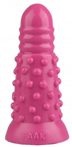 Розовая анальная втулка с шипиками - 18 см. Розовая анальная втулка с шипиками - 18 см.