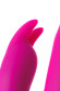Розовый вибратор с клиторальным стимулятором и гибкой головкой LOLY - 21,6 см.